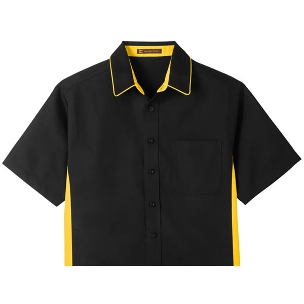 Harriton Men's Flash IL Colorblock Short Sleeve Shirt