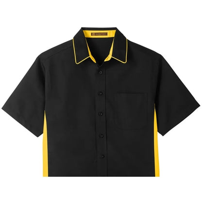 Harriton Men's Flash IL Colorblock Short Sleeve Shirt