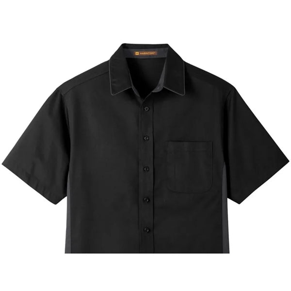 Harriton Men's Tall Flash IL Colorblock Short Sleeve Shirt