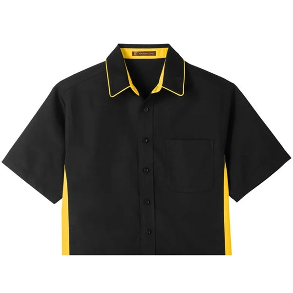 Harriton Men's Tall Flash IL Colorblock Short Sleeve Shirt
