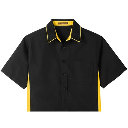 Harriton Men's Tall Flash IL Colorblock Short Sleeve Shirt