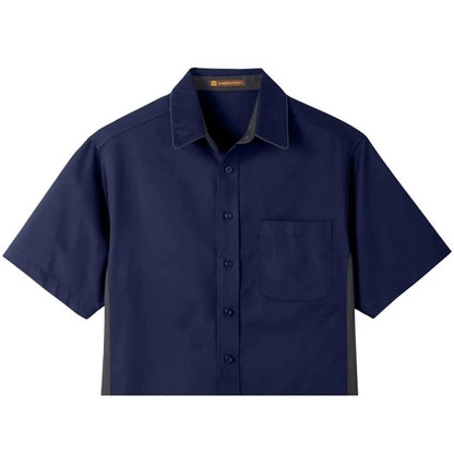 Harriton Men's Tall Flash IL Colorblock Short Sleeve Shirt