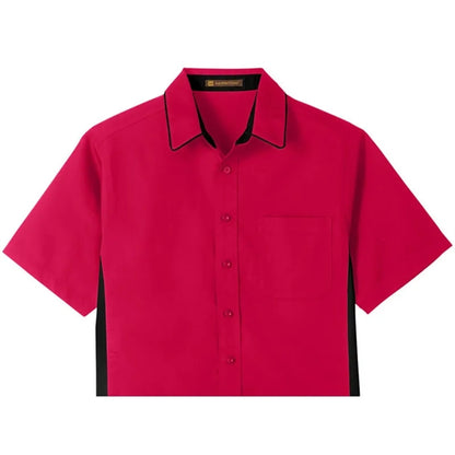 Harriton Men's Tall Flash IL Colorblock Short Sleeve Shirt