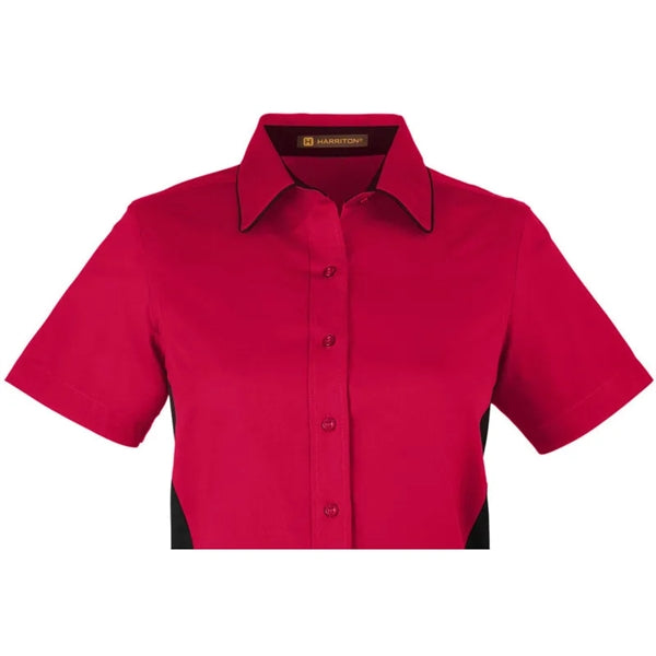 Harriton Ladies' Flash IL Colorblock Short Sleeve Shirt