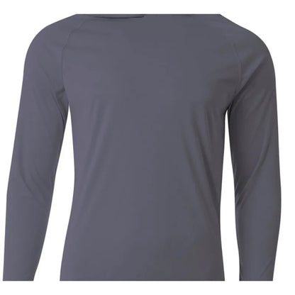 A4 Men's Cooling Performance Long-Sleeve Hooded T-shirt