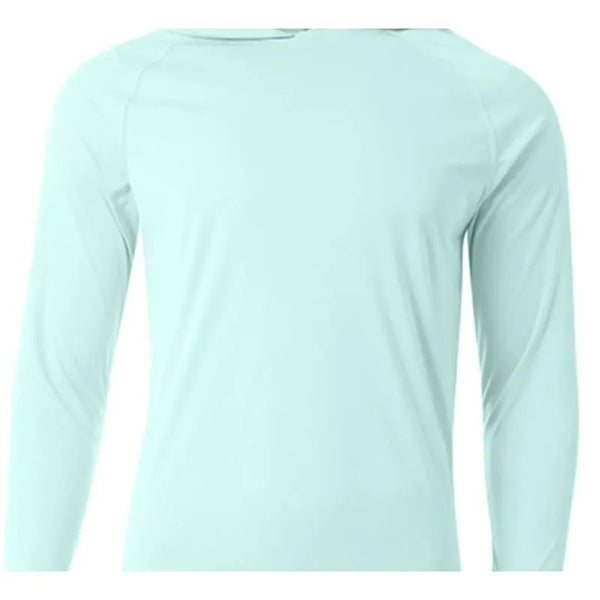A4 Men's Cooling Performance Long-Sleeve Hooded T-shirt