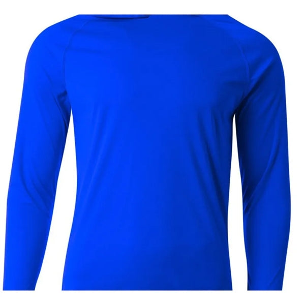 A4 Men's Cooling Performance Long-Sleeve Hooded T-shirt