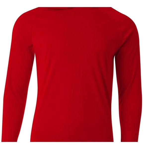A4 Men's Cooling Performance Long-Sleeve Hooded T-shirt