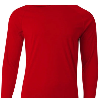 A4 Men's Cooling Performance Long-Sleeve Hooded T-shirt