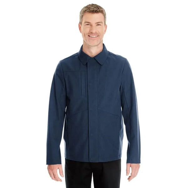 North End Men's Edge Soft Shell Jacket With Fold-Down Collar