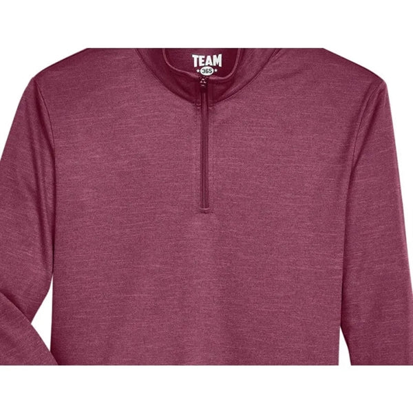 Team 365 Youth Zone Sonic Heather Performance Quarter-Zip