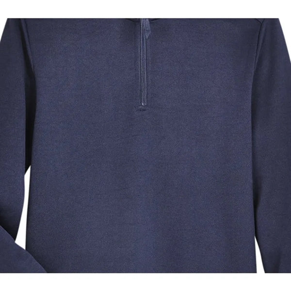 UltraClub Men's Coastal Pique Fleece Quarter-Zip