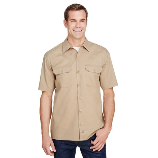 Dickies Men's FLEX Short-Sleeve Twill Work Shirt
