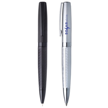 Sleek Brass Twist Ballpoint