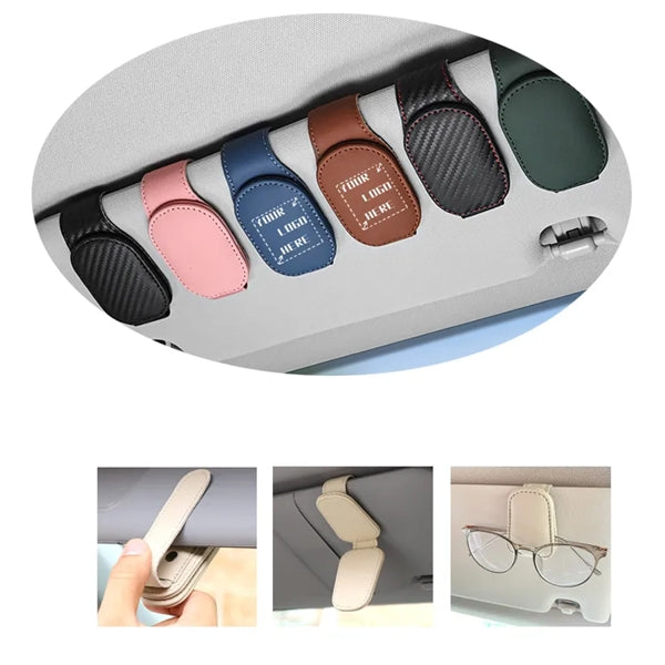 Magnetic Car Sun Visor Sunglasses Clip