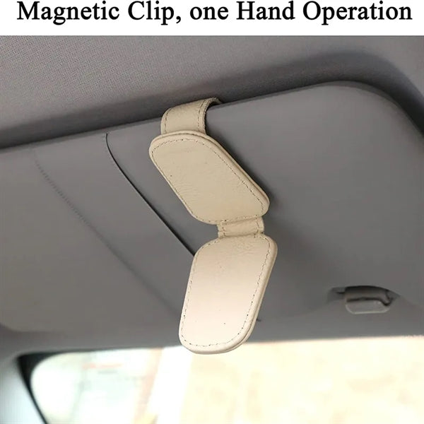 Magnetic Car Sun Visor Sunglasses Clip