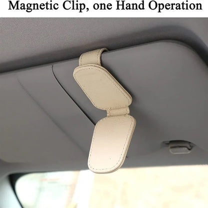 Magnetic Car Sun Visor Sunglasses Clip