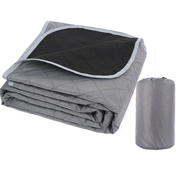 Warm Fleece Waterproof Camping Blanket