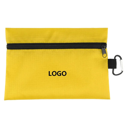 Ripstop Utility Zipper Pouch With Carabiner