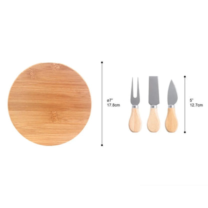 Harper Mini Bamboo Cheese Board Knife Set