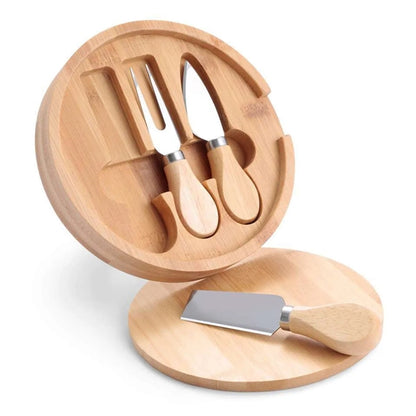 Harper Mini Bamboo Cheese Board Knife Set
