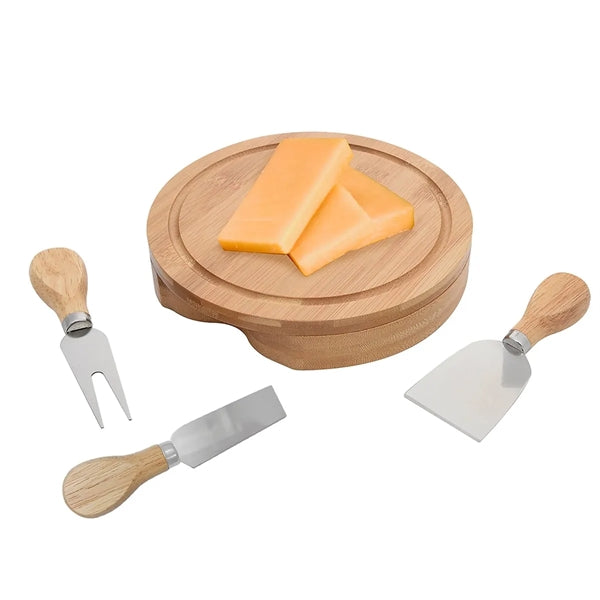 Harper Mini Bamboo Cheese Board Knife Set