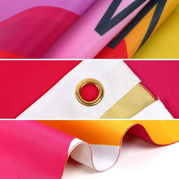 Double Sided Printed Polyester Flag (3' X 5')
