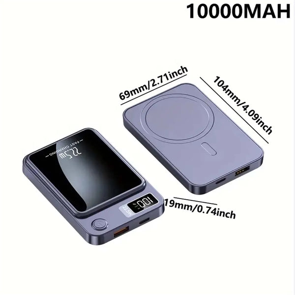 5000/10000mAh Mobile Magnetic Wireless Charging Power Bank