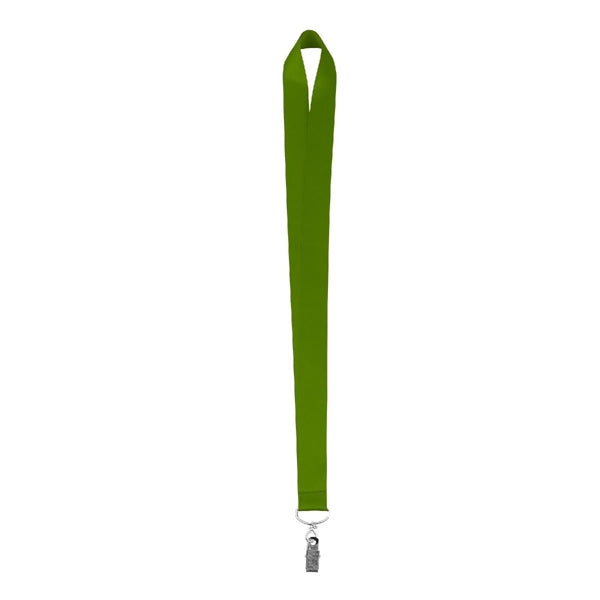 1" FULL COLOR DYE SUBLIMATED LANYARD W/ METAL BULLDOG CLIP