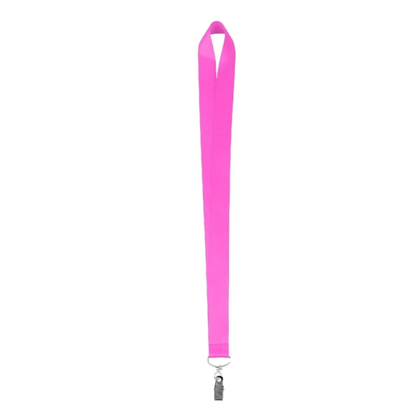 1" FULL COLOR DYE SUBLIMATED LANYARD W/ METAL BULLDOG CLIP