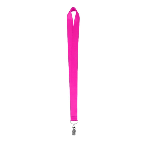 1" FULL COLOR DYE SUBLIMATED LANYARD W/ METAL BULLDOG CLIP