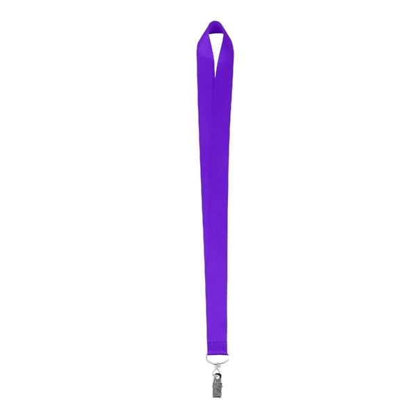 1" FULL COLOR DYE SUBLIMATED LANYARD W/ METAL BULLDOG CLIP