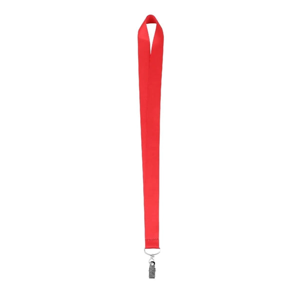 1" FULL COLOR DYE SUBLIMATED LANYARD W/ METAL BULLDOG CLIP