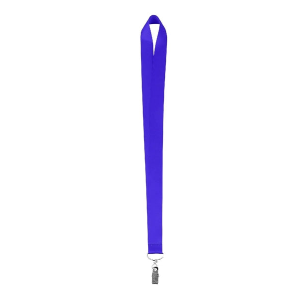 1" FULL COLOR DYE SUBLIMATED LANYARD W/ METAL BULLDOG CLIP