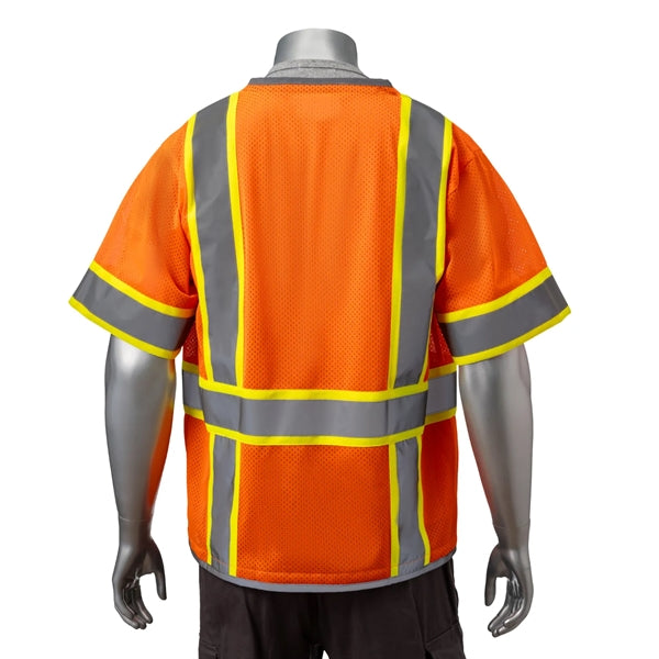 Premium Knitted Hi Vis Class 3 Safety Vest with 6 Pockets
