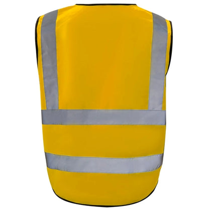 Class 2 Hi Vis Reflective Tape Safety Vest With 4 Pockets