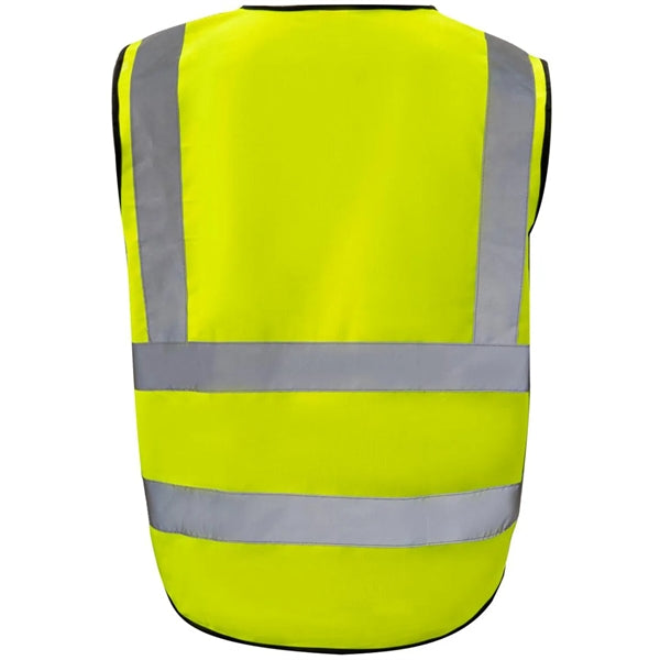 Class 2 Hi Vis Reflective Tape Safety Vest With 4 Pockets