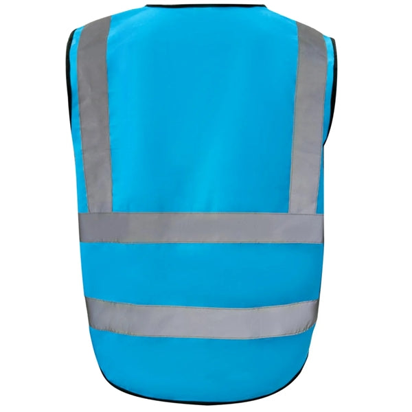Class 2 Hi Vis Reflective Tape Safety Vest With 4 Pockets