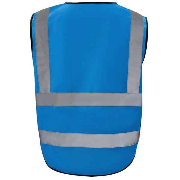 Class 2 Hi Vis Reflective Tape Safety Vest With 4 Pockets