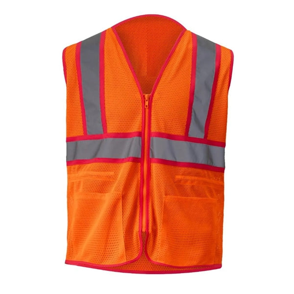 Lady Hi Vis Class 2 Mesh Reflective Safety Vest w/ 2 Pockets