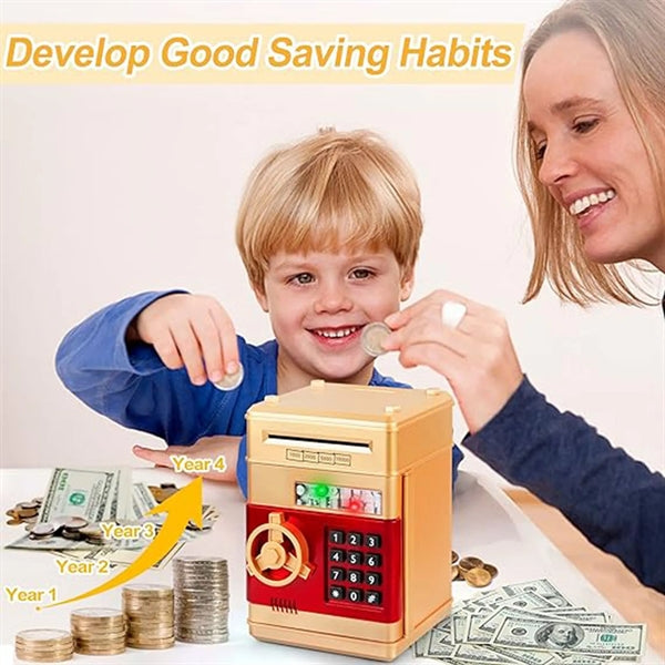 Cash Coin Password Piggy Bank For Kids Gift