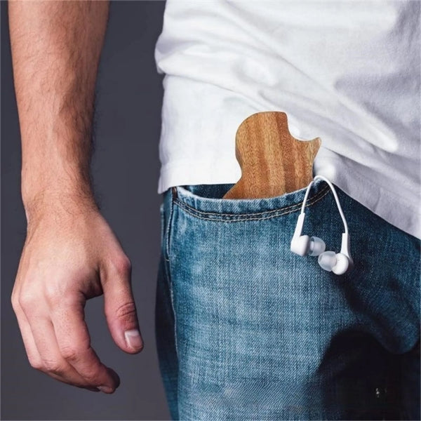 Wooden Guitar Pick Box Holder