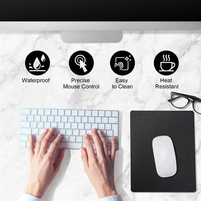 Silver Hard Metal Aluminum Mouse Pad