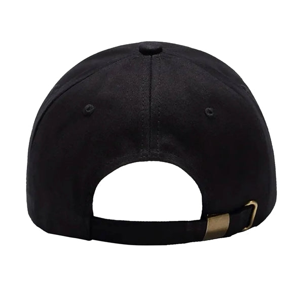 Buckle Closure Embroidered Baseball Cap