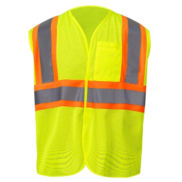 High Viz Class 2 Reflective Tape Safety Hook & Loop Vest