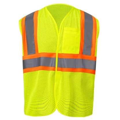 High Viz Class 2 Reflective Tape Safety Hook & Loop Vest