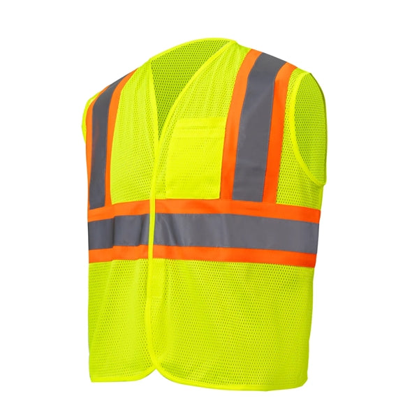 High Viz Class 2 Reflective Tape Safety Hook & Loop Vest