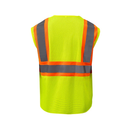 High Viz Class 2 Reflective Tape Safety Hook & Loop Vest