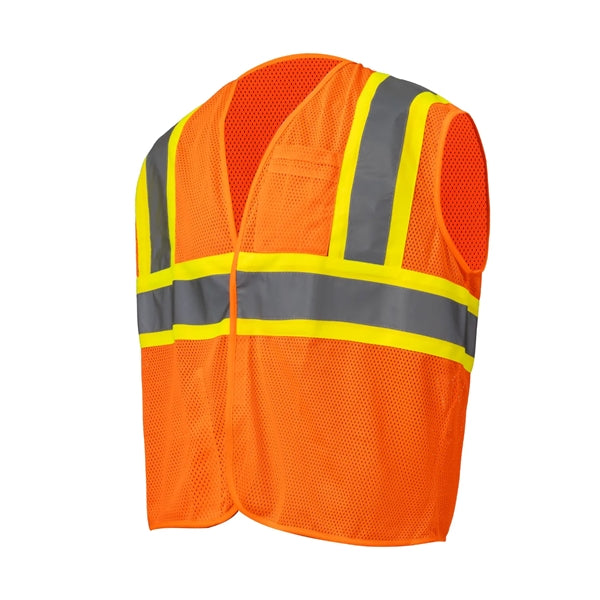 High Viz Class 2 Reflective Tape Safety Hook & Loop Vest