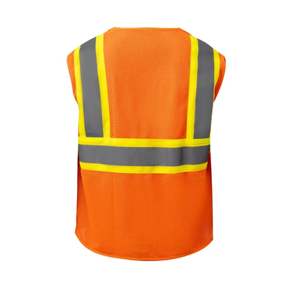 High Viz Class 2 Reflective Tape Safety Hook & Loop Vest